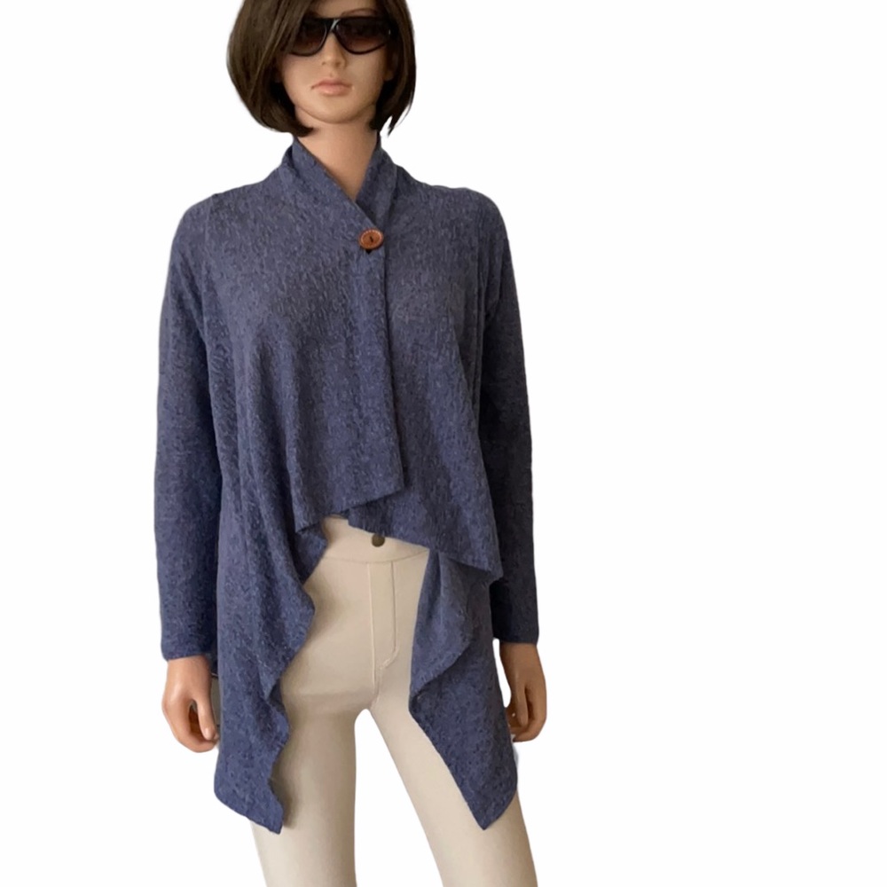Vintage Bobeau blue cardigan made in USA